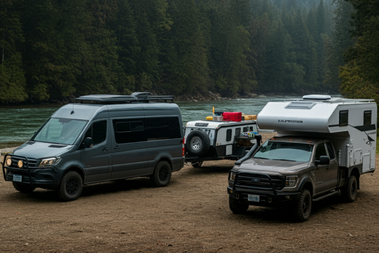 Choosing the Right Adventure Rig: Camper Van vs. Truck Camper vs. Pull Camper